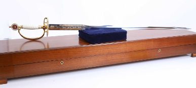 A Wilkinson Sword limited edition commemorative sword in presentation case, Queen Elizabeth II Silve