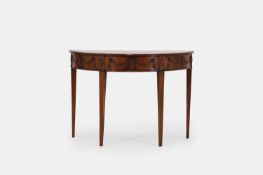 A George III-style mahogany side table, c.1890,