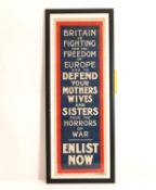 A 'Britain is Fighting' poster 20th century,