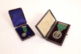 A volunteer officers' decoration (VD) and miniature John Acheson Henderson, 1900