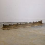 A French gilt and carved curtain pelmet, late 18th century,