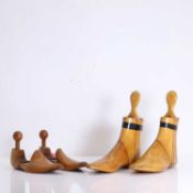 Two pairs of shoe lasts, early 20th century,