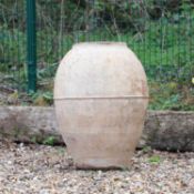 A large Italian olive jar 19th to 20th century,