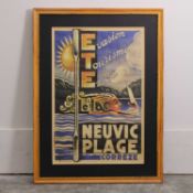 A French travel poster, 20th century,