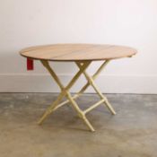 A painted wooden coaching table, late 19th century and later,