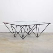A Paolo Piva style coffee table, of modern manufacture,