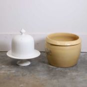 A group of French white glazed earthenware ceramics, late 19th to early 20th century,