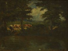 ▲ Cecil Constant Philip Lawson (British, 1880-1967) Cattle in a landscape