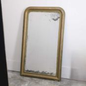 A French giltwood overmantle mirror, 19th century,
