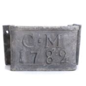 An English lead rainwater box, circa 1789,