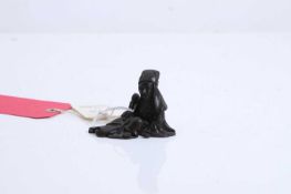 A bronze okimono, Meiji period (1868-1912), Japanese,