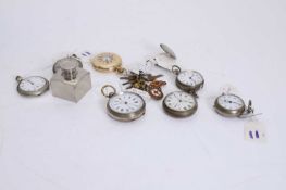 A rolled gold pocket watch,