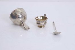 A Russian silver table bell,