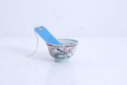 A Chinese famille rose teabowl, 20th century,