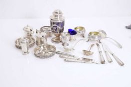 A collection of silver tableware, 18th century and later,