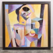 A tiled Spanish painting,