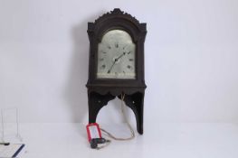 James Wilson, Westminster, a painted wall clock, late 18th century,