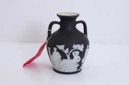 A Wedgwood black basalt 'Portland Vase', 19th century,