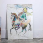 Indian figure on horseback