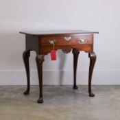 A mahogany side table, 18th century,