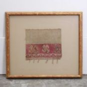 A pre-Columnbian textile fragment, circa 14th century,