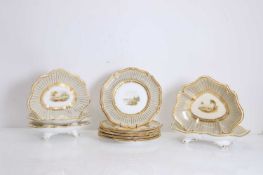 A Davenport part service, second half of the 19th century,