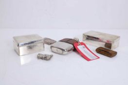 Two silver cigarette cases, early 20th century,