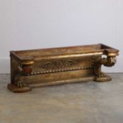 A Continental carved giltwood altar piece, circa late 18th century,