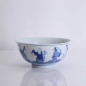 A Chinese blue and white bowl,