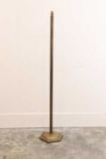 A bronze standard lamp, mid-20th century, Danish