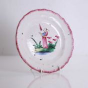 A French Faience plate, 19th century,