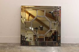 A contemporary wall mirror