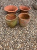 A pair of Eschbach terracotta planters, of modern manufacture,
