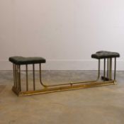 A Regency-style club fender, 20th century,