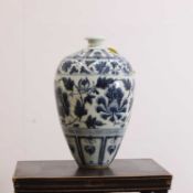 A Chinese blue and white meiping vase, 20th century,