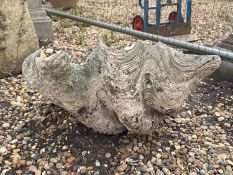 A composite half clam shell,