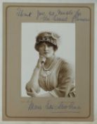Autograph Album of Marie Studholme (English actress and singer): Her signed photograph,