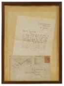 J M BARRIE: Autograph Letter Signed.