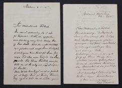 Pedersen, Viggo (1854-1926): Danish landscape painter- 1- ALS,