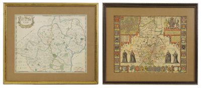 Two Maps: Speed, J: Cambridgeshire described with the division of the hundreds