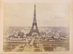 A Photograph album c.1890, with over 140 photographs, France, including Paris;