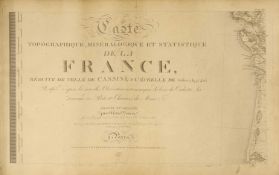 Donnet, Alexis: Carte Topographique, Minéralogique et Statistique de la France.