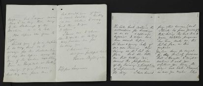 Florence NIGHTINGALE - Autograph Letter Signed.