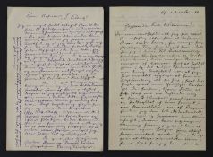 Danish Authors - Autograph Letters - Signed: 1-Richardt, Christian (1831-1892):