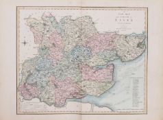ESSEX MAPS: 1- A New Map of the County of Essex Divided Into Hundreds,