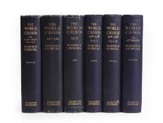 Five vols Signed: CHURCHILL, Winston S: The World Crisis 1911-1914, 6 Vols.