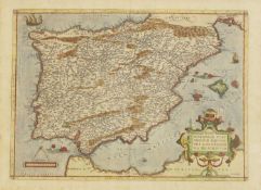 Ortelius, Abraham: Regni Hispaniae Post omnium Editiones Locuplessima descriptio.