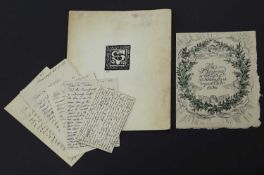 Autograph Letters Signed, Etc. Skovgaard, Joakim Frederik (1856-1933): Danish painter-