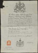 An 1896 passport, signed by Salisbury & the bearer: