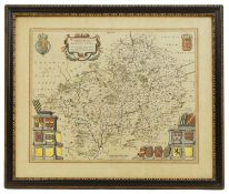 Blaeu, J: Wigorniensis Comitatus et Comitatus Warwicensis.